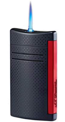 S.T. Dupont Feuerzeug MaxiJet schwarz matt rot mit Gas | raucher-xxl