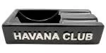 Havana Club Zigarrenascher Secundo Keramik schwarz glänzend 2 Ablagen 18x9x4cm